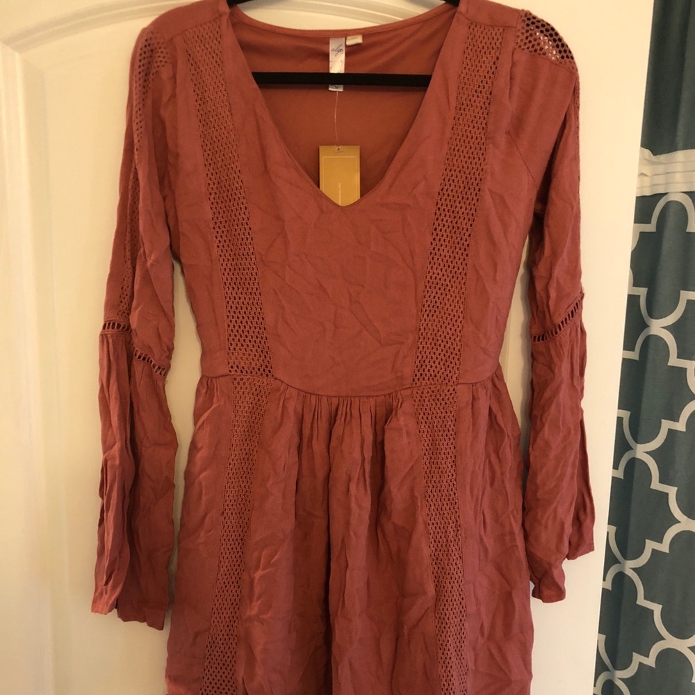 Francesca’s pink dress